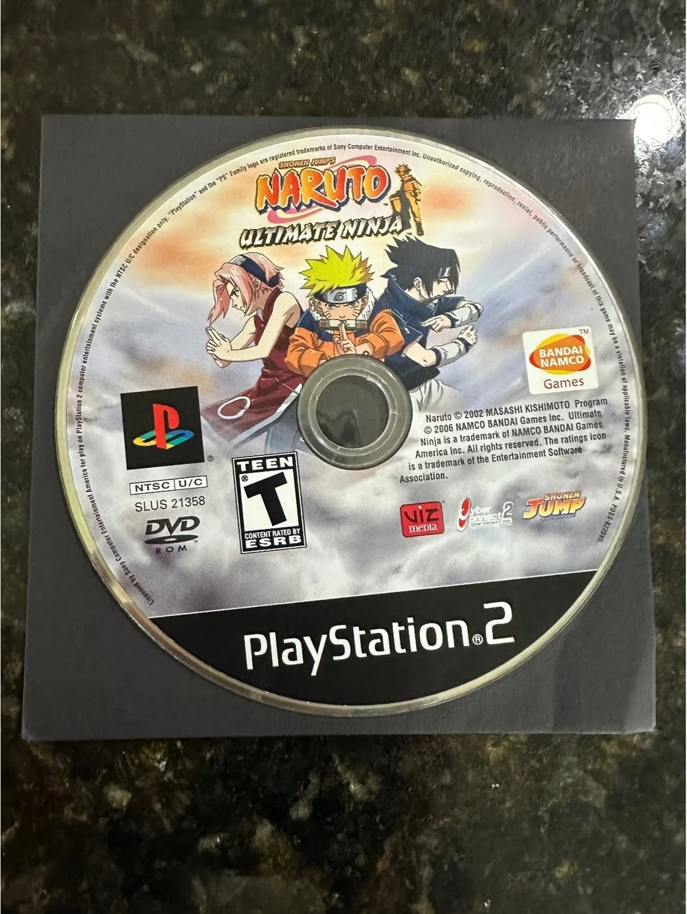 Naruto: Ultimate Ninja PlayStation 2 Game Disc